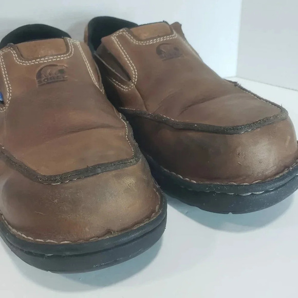 Sorel Mens Brown  Steel Toe Work Shoes,Size 9. - Picture 2 of 13